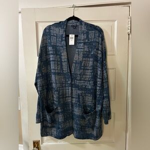 NWT J Jill Pure Indigo cardigan